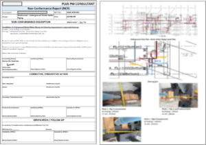 Non-Conformity report by Plus PM Consultant